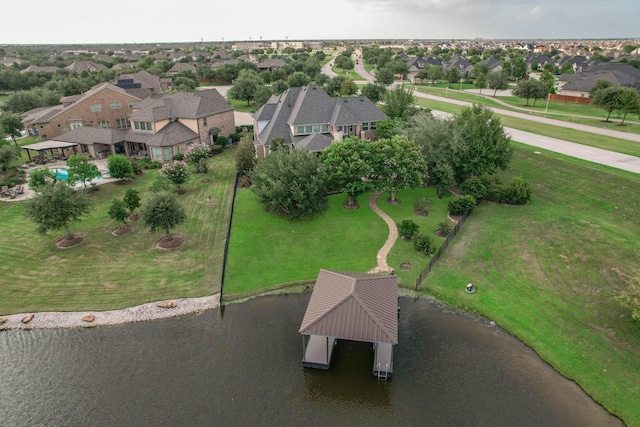 9803 White Rock Lake Trl, Cypress, TX 77433 - aerial perspective of suburban area with a nearby body of water