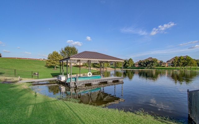 9803 White Rock Lake Trl, Cypress, TX 77433 - dock area with a water view