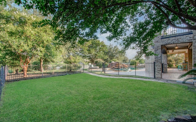 9803 White Rock Lake Trl, Cypress, TX 77433 - view of yard with a patio area