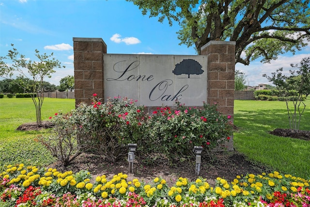 8535 Morning Oak Ln, Cypress, TX 77433 - community / neighborhood sign featuring a lawn