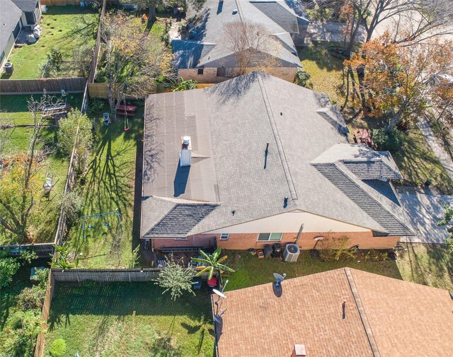 view from above of property