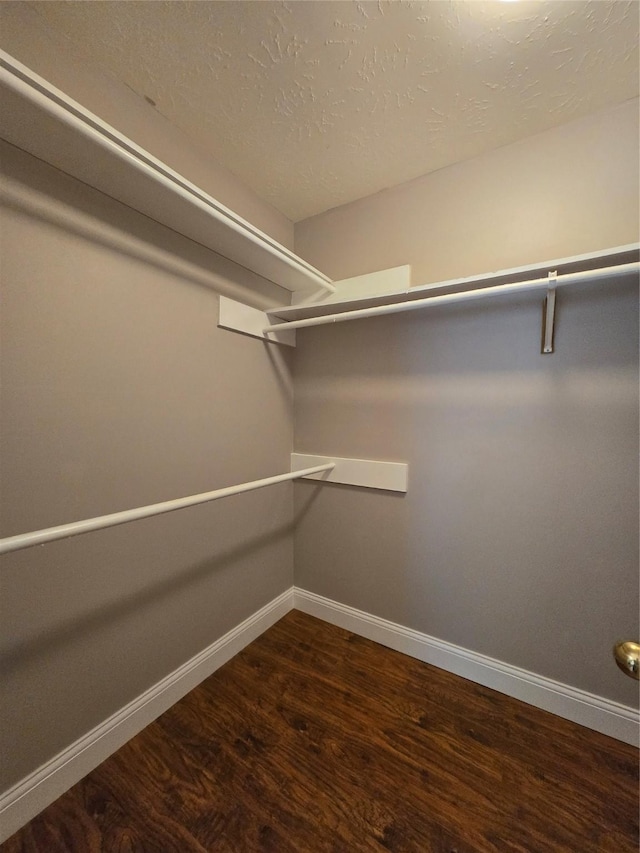 2727 N Larkspur Cir, Pearland, TX 77584 - walk in closet featuring dark wood-type flooring