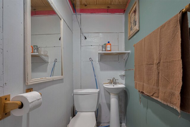 bathroom featuring toilet