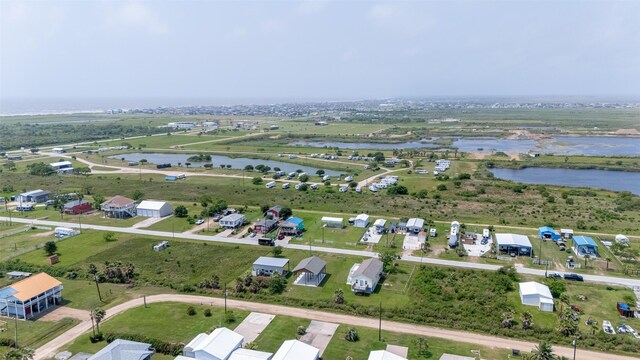 aerial view of a large body of water