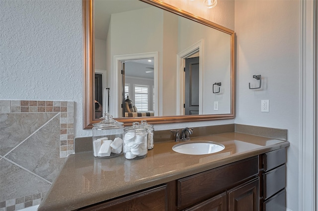bathroom featuring vanity