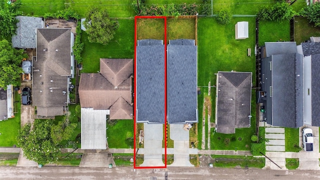 435 Neyland St, Houston, TX 77022 - aerial overview of property's location featuring property parcel outlined