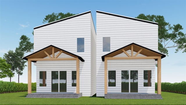 431 Neyland St, Houston, TX 77022 - rear view of house with a yard