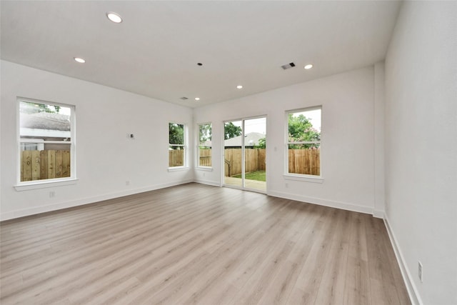 431 Neyland St, Houston, TX 77022 - spare room featuring light wood finished floors and recessed lighting