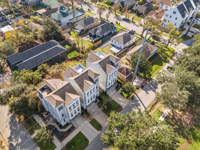 aerial view of residential area