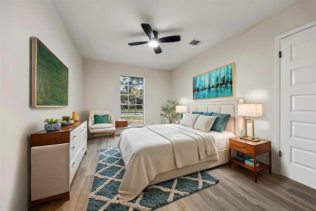8902 Hendon Ln, Houston, TX 77036 - bedroom with wood finished floors and ceiling fan