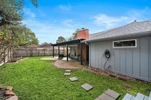15418 Windy Cove Dr, Houston, TX 77095 - view of yard with a patio