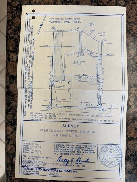 survey map / technical document