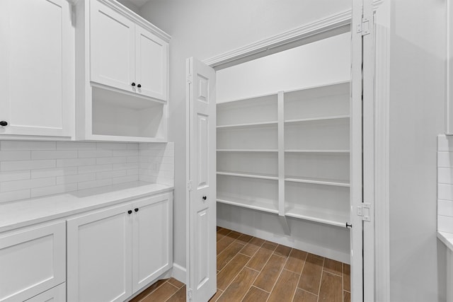 view of storage area