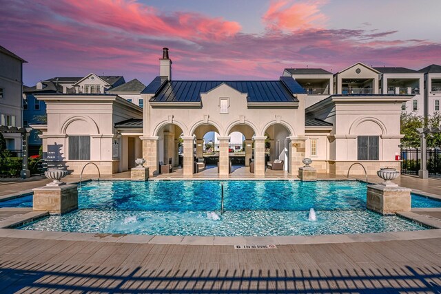 3622 Lannister Ln, Houston, TX 77055 - community pool featuring a patio