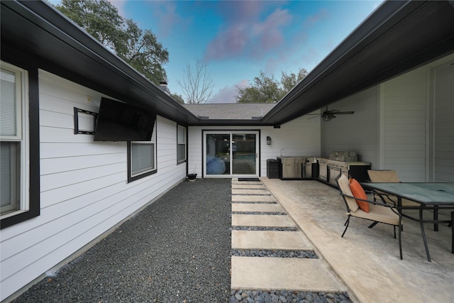 1403 Chantilly Ln, Houston, TX 77018 - view of patio with area for grilling