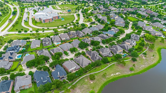12607 Cove Landing Dr, Cypress, TX 77433 - aerial view of property and surrounding area featuring a nearby body of water and nearby suburban area