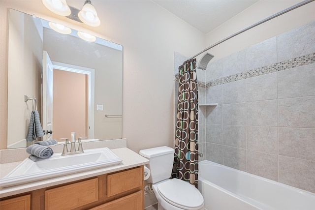12607 Cove Landing Dr, Cypress, TX 77433 - full bath with toilet, vanity, and shower / tub combo