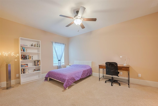12607 Cove Landing Dr, Cypress, TX 77433 - bedroom featuring carpet flooring, baseboards, and a ceiling fan