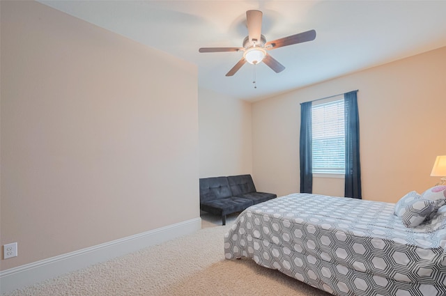 12607 Cove Landing Dr, Cypress, TX 77433 - bedroom with carpet, baseboards, and ceiling fan