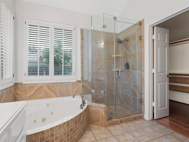 23334 Fairbranch Dr, Katy, TX 77494 - bathroom with a shower stall and a whirlpool tub