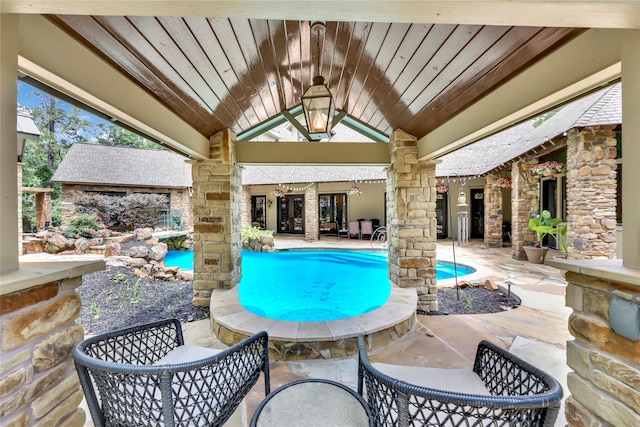 13315 Timberwild Ct, Tomball, TX 77375 - outdoor pool with a patio