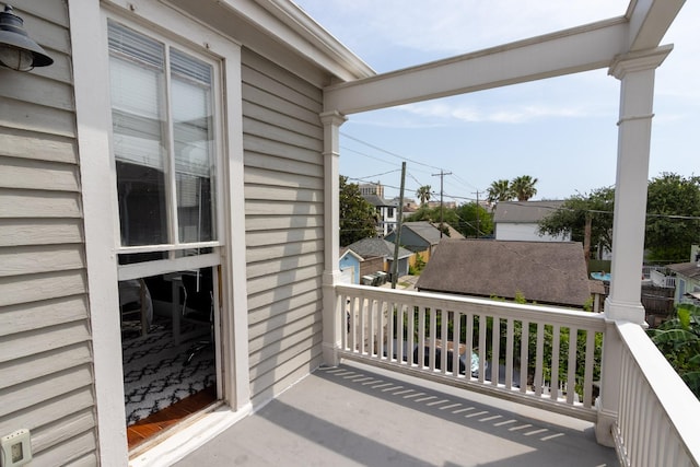 view of balcony