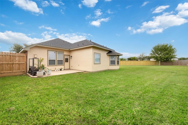 back of property featuring a patio