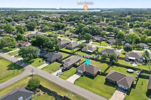 aerial perspective of suburban area