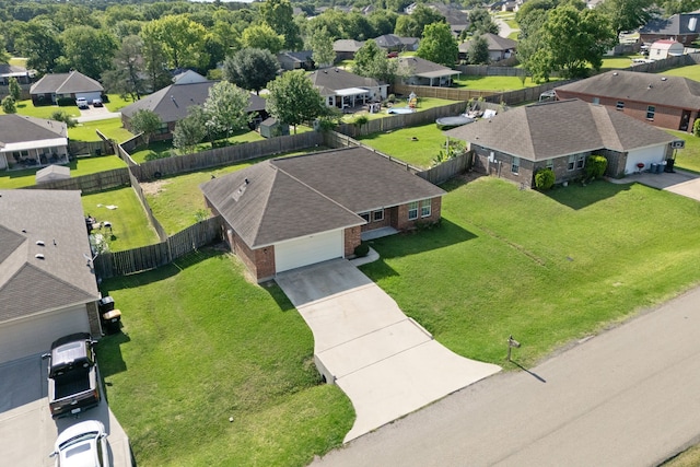 aerial perspective of suburban area
