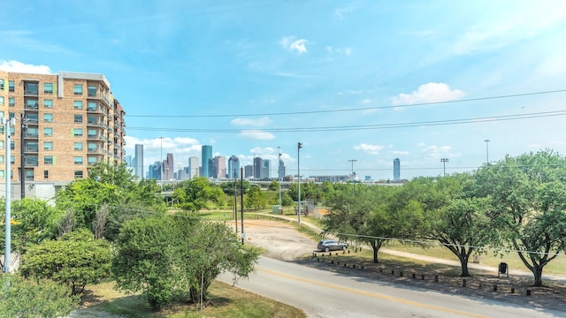 view of property's community with a view of skyline