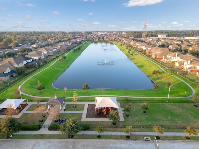 11707 Finnick Bend Dr, Tomball, TX 77377 - aerial view of residential area with a large body of water