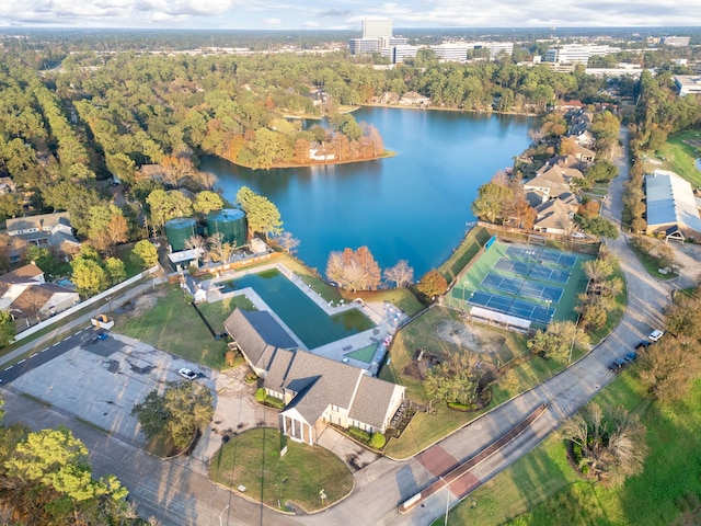 11707 Finnick Bend Dr, Tomball, TX 77377 - aerial view of property's location featuring a large body of water