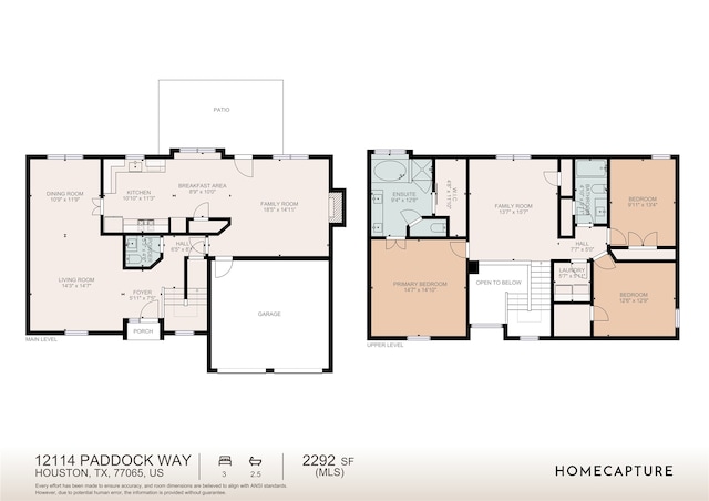 12114 Paddock Way, Houston, TX 77065 - property floor plan