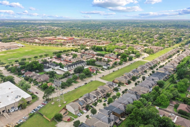 aerial perspective of suburban area