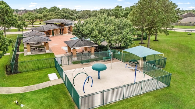 surrounding community featuring a gazebo and a patio