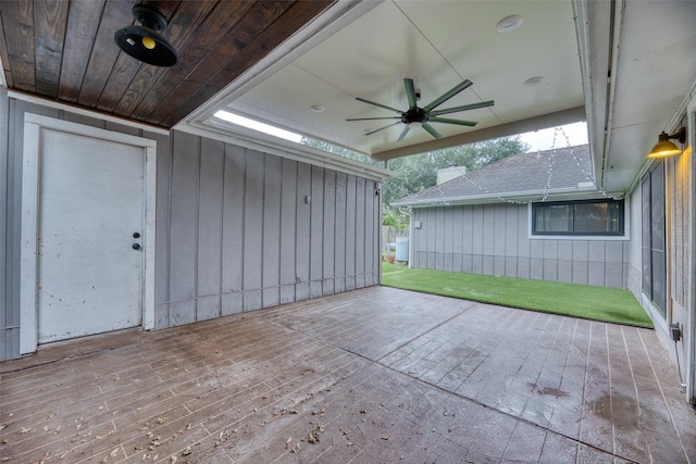 4650 Hickory Downs Dr, Houston, TX 77084 - view of patio with ceiling fan