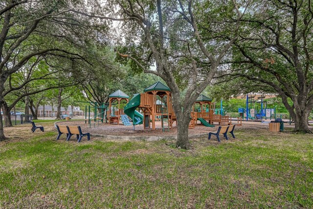 16218 Capri Dr, Jersey Village, TX 77040 - community playground featuring a yard