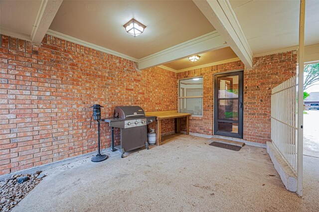 16218 Capri Dr, Jersey Village, TX 77040 - view of patio / terrace with area for grilling