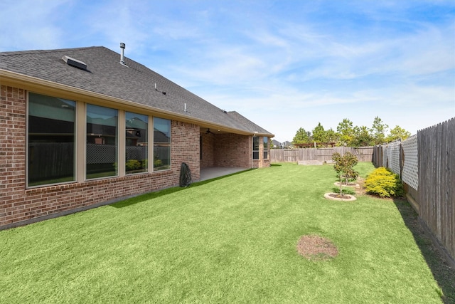 13906 Bell Valley Ct, Houston, TX 77059 - view of yard with a patio and ceiling fan