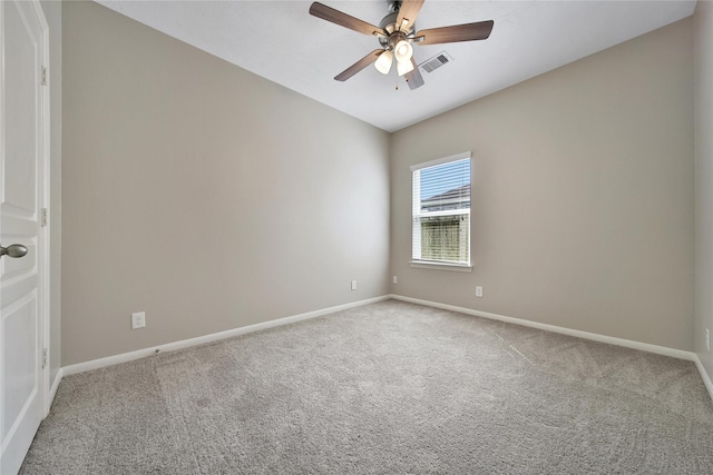 6010 Lovage Ave, Crosby, TX 77532 - spare room with carpet floors, baseboards, and ceiling fan