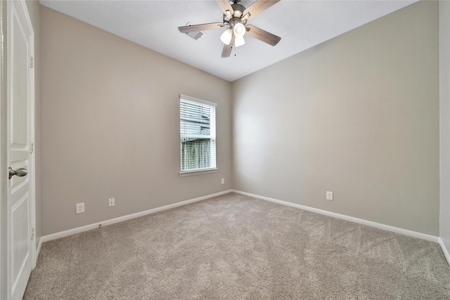 6010 Lovage Ave, Crosby, TX 77532 - carpeted empty room with baseboards and ceiling fan