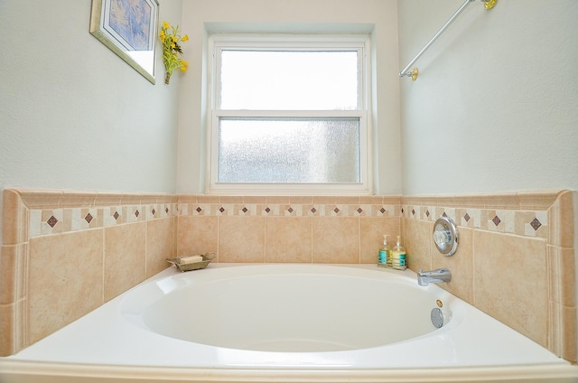 14411 Lawton Ridge Dr, Cypress, TX 77429 - bathroom with a garden tub