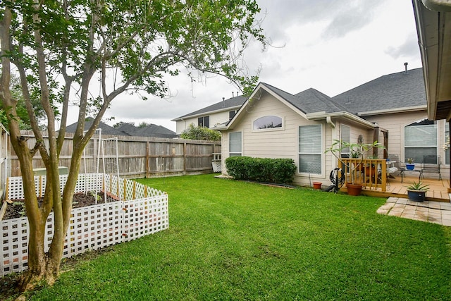 15203 Cypress Post Ln, Cypress, TX 77429 - view of yard featuring a wooden deck