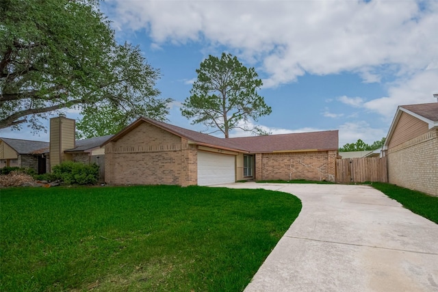 16250 Rancho Blanco Dr, Houston, TX 77083 - view of front of property featuring brick siding, a garage, and driveway
