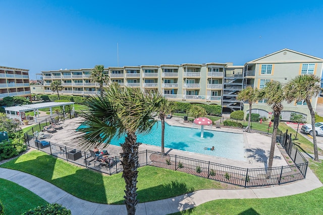 6300 Seawall Blvd Unit 9228, Galveston, TX 77551 - view of swimming pool featuring fence