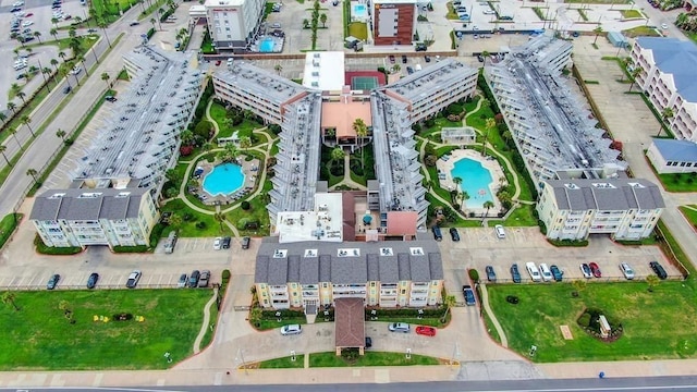 6300 Seawall Blvd Unit 9228, Galveston, TX 77551 - aerial view of property's location featuring a pool