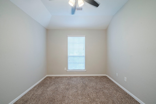 16702 Peralta Bay Cir, Crosby, TX 77532 - spare room featuring carpet, a ceiling fan, and baseboards