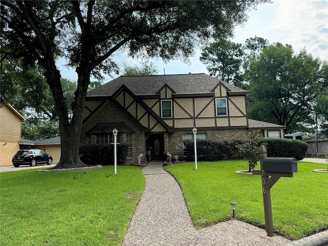 20706 Northcreek Ln, Houston, TX 77073 - tudor-style house featuring roof with shingles