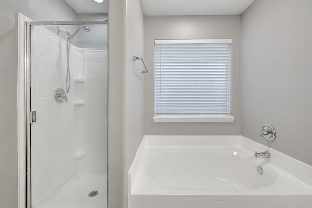 14418 Cellini Dr, Cypress, TX 77429 - full bathroom featuring a shower stall and a bath