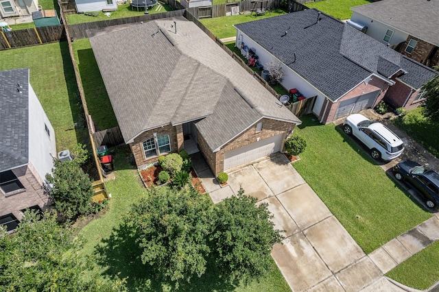 aerial perspective of suburban area